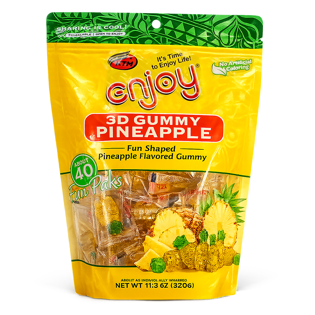 3D Pineapple Gummy Fun Pack | Enjoy Snacks